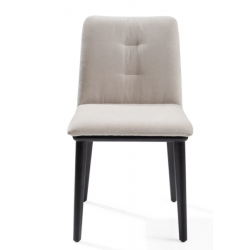 Bay Dining Chair  W47/D59.6/H82cm – Greige Velvet Fab – Daelce and Zo